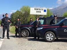 MONTALTO DORA - Maxi esercitazione dei carabinieri - FOTO