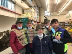 FAVRIA - Colletta alimentare: grazie all'aiuto degli Alpini raccolti 250 chili di prodotti - FOTO