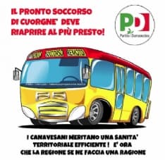 CUORGNE' - Pd Alto Canavese: «Il Pronto soccorso di Cuorgnè non diventi campagna elettorale»