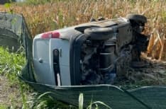 VOLPIANO-SETTIMO - Brutto incidente sull'autostrada Torino-Aosta: autotrasportatore di 23 anni grave al Cto - FOTO