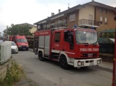 RIVAROLO - Incendio nella cantina di un palazzo - FOTO