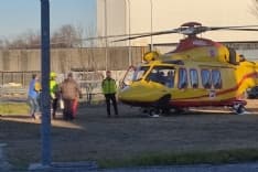 VALPERGA - Perde l'equilibrio e cade da una pianta: un uomo trasportato in elicottero al Cto - FOTO