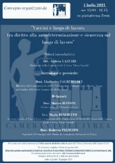 IVREA - Vaccini e luogo di lavoro, tra diritto all'autodeterminazione e sicurezza