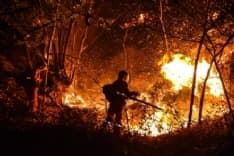 INCENDIO BELMONTE - «Un grazie ai civili che si sono dati da fare»