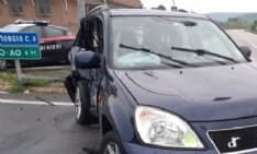 CALUSO - Incidente tra due vetture sulla statale 26: quattro persone ferite