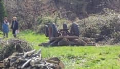 RIVARA - Schiacciato dal trattore: 78enne fuori pericolo - FOTO