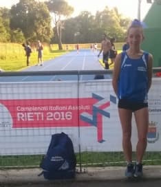 ATLETICA LEGGERA - L'eporediese Sara Borello ai nazionali di Rieti