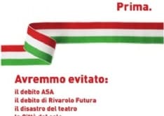 RIVAROLO - La bandiera dell'Ungheria nei manifesti del sindaco