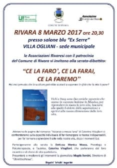 RIVARA – Una serata per festeggiare la festa della donna