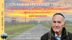 CASTELLAMONTE - Sami Modiano incontra i ragazzi della scuola media