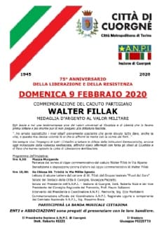CUORGNE' - La città commemora il partigiano Walter Fillak