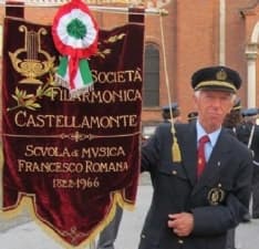 CASTELLAMONTE - Addio ad Enrico Fassio, storico Porta Bandiera della Filarmonica