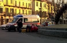 RIVAROLO - Cade con la Vespa in rotonda: ferito - FOTO e VIDEO
