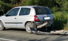 FAVRIA - Incidente auto contro moto: un centauro ferito - FOTO