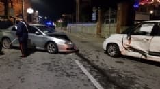 RIVAROLO - Incidente stradale in via Favria, due feriti - FOTO