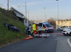 RIVAROLO CANAVESE - Brutto incidente in corso Torino: scooterista 46enne ferito - FOTO