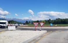 BOSCONERO-RIVAROLO - Aperta la rotonda della borgata Vittoria