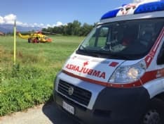 BUSANO - Incidente sul lavoro, ferito un operaio che stava lavorando ad una gru - FOTO E VIDEO