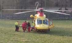 SAN MARTINO CANAVESE - Si schianta con la moto contro un terrapieno: 56enne di Favria ricoverato al Cto - FOTO e VIDEO
