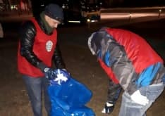 IVREA - Attivisti di CasaPound ripuliscono il Movicentro - FOTO