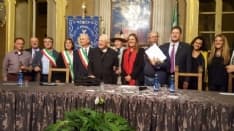 RIVAROLO CANAVESE - Monsignor Bettazzi cittadino onorario: «Grazie alla diocesi di Ivrea per tutto quello che mi ha dato» - FOTO e VIDEO