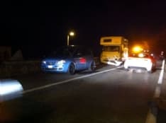 PONTE PRETI - Incidente sulla pedemontana: code infinite - FOTO