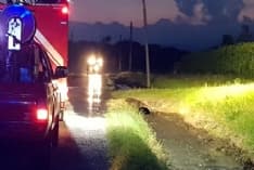 RIVAROLO - Cede una vasca, migliaia di litri di liquido maleodorante invadono la zona - FOTO