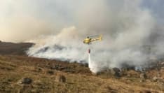 ALLARME INCENDI - Il fuoco risale verso Ribordone. Stop alla caccia nei Comuni coinvolti dai roghi