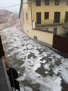 MALTEMPO - Violenta grandinata tra Favria e Busano