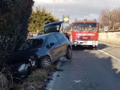 FAVRIA - Incidente sulla favriasca: due auto coinvolte - VIDEO