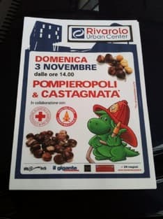 RIVAROLO - Pompieropoli e grande castagnata per salutare l'arrivo dell'autunno all'Urban Center