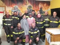 AGLIE'-CASTELLAMONTE - I conti di San Martino in visita ai vigili del fuoco volontari - FOTO