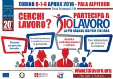 LAVORO - 13 mila offerte di lavoro al Pala Alpitour dal sei all'otto aprile