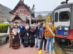 CIRIE' - Un treno speciale per celebrare i 100 anni della storica ferrovia Torino-Ceres - FOTO