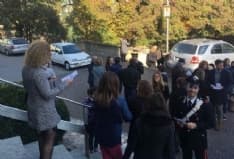 CUORGNE' - Volantini contro le truffe distribuiti dopo la Messa