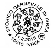 IVREA - Storico Carnevale: c'è anche l'annullo filatelico ufficiale