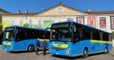 IVREA - Ecco i nuovi pullman di Gtt: subito in strada sulle linee del Canavese - FOTO e VIDEO