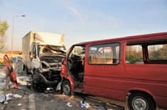 FORNO - Scontro tra furgoni a Druento: grave un fornese - FOTO