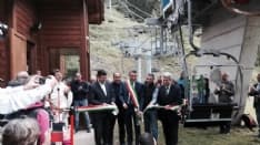 PIAMPRATO - Inaugurata la nuova seggiovia a quota 2000: il Canavese si gioca la carta del downhill
