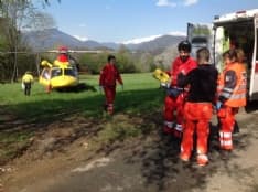 CASTELLAMONTE - Grave incidente in frazione Filia: uomo di Rivara ricoverato al Cto - FOTO e VIDEO