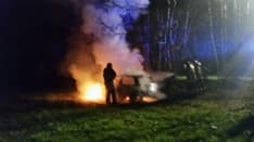 RIVAROLO - Auto in fiamme in frazione Argentera