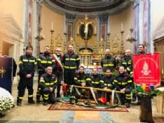 CUORGNE' - I vigili del fuoco hanno celebrato Santa Barbara