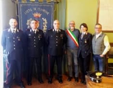 CUORGNE' - Festa in Comune per il brigadiere capo Giorgio Cosentino