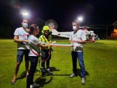 CINTANO - Inaugurata l'area di atterraggio notturno per l'elisoccorso del 118