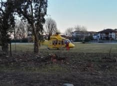 RIVAROLO - Incidente domestico, 62enne elitrasportato al Cto