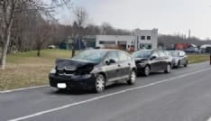 CASTELLAMONTE - Incidente a Spineto, tre auto coinvolte - FOTO