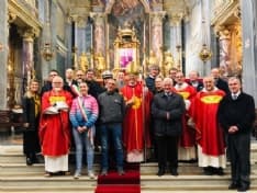 CUORGNE' - Il vescovo di Ivrea per la celebrazione di Callisto Caravario