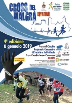 PODISMO - Il 2019 parte con il «Cross del Malgrà» a Rivarolo Canavese