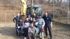 CUORGNE' - I ragazzi del Canavese Rugby al lavoro per l'area sport di Salto