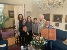 CASTELLAMONTE - I ragazzi della scuola media Cresto ospiti della Senatrice a vita, Liliana Segre - FOTO